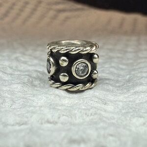 Retired Pandora Oxy Crown Charm